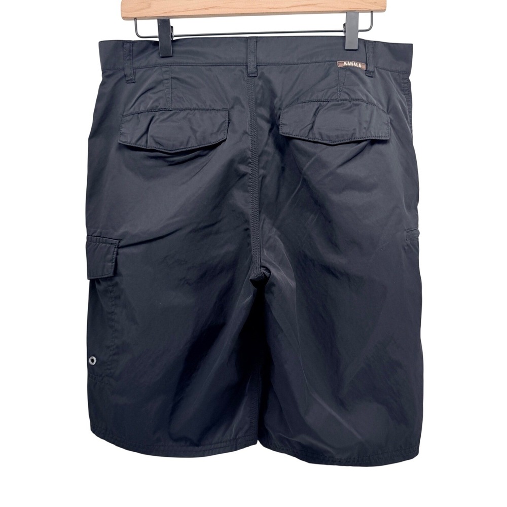 Kahala 1936 Cargo Shorts Mens 32x10" Black Cotton Blend Utility Outdoor Gorpcore - Picture 3 of 10